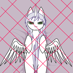 Size: 2000x2000 | Tagged: safe, imported from derpibooru, oc, oc:κασσάνδρα, pony, pink background, simple background, wings