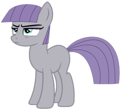 Size: 894x821 | Tagged: safe, artist:elementbases, artist:twilyisbestpone, imported from derpibooru, maud pie, earth pony, pony, annoyed, base used, female, frown, mare, maud pie is not amused, missing cutie mark, simple background, solo, transparent background, unamused
