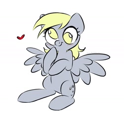 Size: 2007x1933 | Tagged: safe, artist:syrupyyy, imported from derpibooru, derpy hooves, pegasus, pony, female, mare, simple background, solo, white background