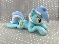 Size: 4032x3024 | Tagged: safe, artist:kazzysart, imported from derpibooru, lyra heartstrings, pony, irl, lying down, photo, plushie, prone, solo