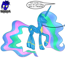 Size: 4154x3840 | Tagged: safe, alternate version, artist:damlanil, imported from derpibooru, princess celestia, alicorn, pony, bdsm, blindfold, bodysuit, bondage, bondage mask, boots, bound wings, catsuit, clothes, collar, comic, commission, corset, ethereal mane, female, gag, gimp suit, high heels, hood, horn, horn ring, implied princess luna, latex, latex boots, latex suit, leash, mare, muzzle gag, ring, rubber, shiny, shiny mane, shoes, show accurate, simple background, solo, speech bubble, suit, text, transparent background, uniform, vector, wings, wonderbolts, wonderbolts uniform