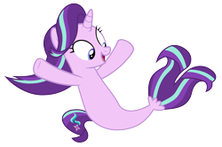 Size: 2372x1574 | Tagged: safe, artist:dupontsimon, imported from derpibooru, starlight glimmer, seapony (g4), unicorn, fanfic:magic show of friendship, fanfic art, seaponified, seapony starlight glimmer, solo, species swap, vector