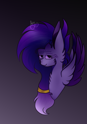 Size: 2480x3508 | Tagged: safe, artist:thecommandermiky, imported from derpibooru, oc, oc only, oc:miky command, cat, cat pony, original species, pegasus, pony, bust, long mane, pegasus oc, simple background, solo, spread wings, wings
