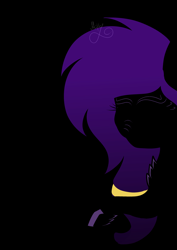 Size: 2480x3508 | Tagged: safe, artist:thecommandermiky, imported from derpibooru, oc, oc:miky command, pegasus, pony, black background, long mane, purple hair, simple background, solo