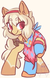 Size: 737x1135 | Tagged: safe, artist:drawtheuniverse, imported from derpibooru, oc, oc only, earth pony, pony, solo