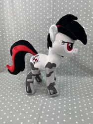 Size: 3024x4032 | Tagged: safe, artist:kazzysart, imported from derpibooru, oc, oc:blackjack, cyborg, pony, unicorn, fallout equestria, fallout equestria: project horizons, amputee, cybernetic legs, irl, photo, plushie, solo