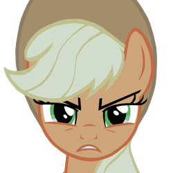 Size: 1280x1278 | Tagged: safe, artist:benpictures1, imported from derpibooru, applejack, pony, bats!, angry, applejack's hat, cowboy hat, cute, female, hat, inkscape, jackabetes, looking at you, mare, simple background, solo, stop the bats, transparent background, vector