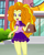 Size: 1920x2375 | Tagged: safe, artist:vi45, imported from derpibooru, adagio dazzle, human, equestria girls, canterlot high, clothes, commissioner:iv's, female, looking back, outline, school uniform, schoolgirl, skirt, solo, thighs, white outline