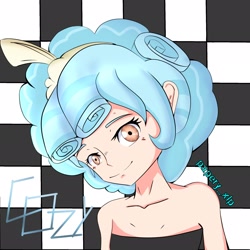 Size: 2048x2048 | Tagged: safe, artist:papery xlp, imported from derpibooru, cozy glow, human, pegasus, chessboard, chessboard background, humanized