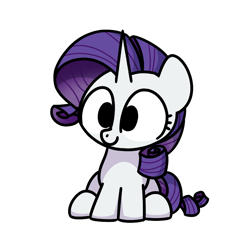 Size: 800x800 | Tagged: safe, artist:sugar morning, imported from derpibooru, rarity, pony, unicorn, chibi, cute, female, g4, mare, raribetes, simple background, sitting, solo, transparent background