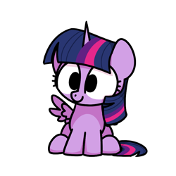 Size: 800x800 | Tagged: safe, artist:sugar morning, imported from derpibooru, twilight sparkle, alicorn, pony, chibi, cute, female, g4, mare, one wing out, simple background, sitting, solo, transparent background, twiabetes, twilight sparkle (alicorn), wings