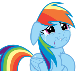 Size: 2570x2333 | Tagged: safe, artist:greenmachine987, imported from derpibooru, rainbow dash, pegasus, pony, parental glideance, crying, female, high res, lip bite, mare, simple background, solo, teary eyes, transparent background, vector