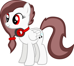 Size: 2592x2314 | Tagged: safe, artist:sdc2012, imported from derpibooru, oc, oc only, pegasus, pony, female, headphones, high res, mare, pegasus oc, simple background, solo, transparent background, vector