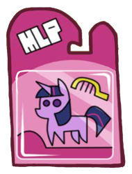 Size: 486x640 | Tagged: safe, artist:toongrowner, edit, imported from derpibooru, twilight sparkle, pony, unicorn, background removed, comb, female, horn, mare, package, simple background, toy, transparent background, unicorn twilight