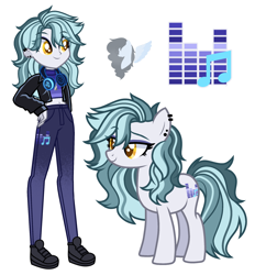 Size: 2080x2242 | Tagged: safe, artist:skyfallfrost, imported from derpibooru, oc, oc:ivory crescendo, human, pony, equestria girls, base used, clothes, female, human ponidox, mare, self paradox, self ponidox, simple background, transparent background