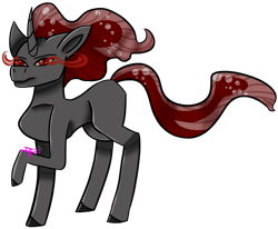Size: 1743x1437 | Tagged: safe, imported from derpibooru, oc, oc only, oc:kratra, unicorn, glowing, glowing eyes, hair, simple background, solo, tail, transparent background