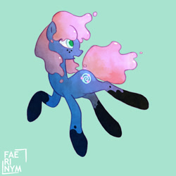 Size: 1000x1000 | Tagged: safe, artist:faerinym, imported from derpibooru, oc, oc only, oc:astral plane, earth pony, pony, coat markings, freckles, simple background, solo