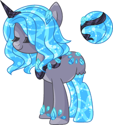 Size: 1262x1396 | Tagged: safe, artist:eiine, imported from derpibooru, oc, oc only, oc:indigo blue, original species, pony, aqua equos, closed species, simple background, solo, transparent background, watermark