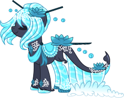 Size: 1619x1289 | Tagged: safe, artist:eiine, imported from derpibooru, oc, oc only, original species, pony, aqua equos, closed species, simple background, solo, transparent background