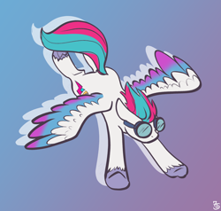Size: 2606x2480 | Tagged: safe, artist:sevenserenity, imported from derpibooru, zipp storm, pegasus, pony, female, flying, g5, goggles, mare, solo, spread wings, wings