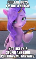 Size: 500x819 | Tagged: safe, edit, edited screencap, imported from derpibooru, screencap, pipp petals, pegasus, pony, spoiler:my little pony: make your mark, g5, meme, my little pony: make your mark, my little pony: make your mark chapter 1, pippamena, self-roast