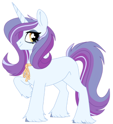 Size: 1600x1756 | Tagged: safe, artist:moonert, imported from derpibooru, oc, oc only, pony, unicorn, horn, raised hoof, simple background, solo, transparent background, unicorn oc, unshorn fetlocks