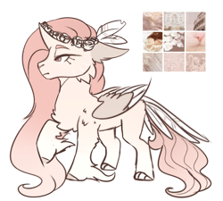 Size: 2038x1837 | Tagged: safe, artist:highrolleryt, imported from derpibooru, oc, oc only, alicorn, pony, alicorn oc, chest fluff, horn, raised hoof, simple background, solo, white background, wings