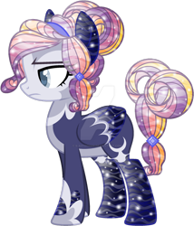 Size: 1024x1195 | Tagged: safe, artist:s-aiitochan, imported from derpibooru, oc, oc only, oc:baguette, original species, pegasus, pony, aqua equos, base used, closed species, deviantart watermark, obtrusive watermark, simple background, solo, transparent background, watermark