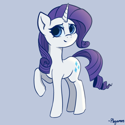 Size: 2000x2000 | Tagged: safe, artist:plaguemare, imported from derpibooru, rarity, pony, female, mare, smiling, solo