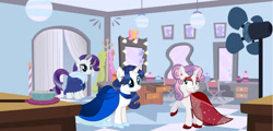 Size: 1280x613 | Tagged: safe, artist:swiftgaiathebrony, imported from derpibooru, rarity, sweetie belle, oc, adult, aunt and niece, female, mother and child, mother and daughter, offspring, parent:fancypants, parent:rarity, parents:raripants