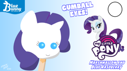 Size: 1600x896 | Tagged: safe, artist:lennonblack, imported from derpibooru, rarity, pony, unicorn, blue bunny, candy, chewing gum, cute, fabulous, food, food transformation, gum, gumball, ice cream, popsicle, raribetes, rarity is a marshmallow, raspberry (food), tongue out