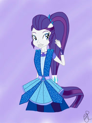 Size: 768x1024 | Tagged: safe, artist:ilaria122, imported from derpibooru, rarity, human, equestria girls, legend of everfree, alternate hairstyle, clothes, crystal guardian, lips, ponied up, solo