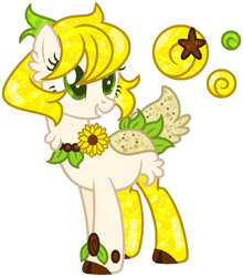 Size: 799x908 | Tagged: safe, artist:eiine, imported from derpibooru, oc, oc only, oc:sun flower, original species, pony, aqua equos, base used, closed species, cloven hooves, ear fluff, full body, grin, outline, simple background, smiling, solo, standing, transparent background, white outline