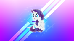 Size: 3840x2160 | Tagged: safe, artist:cloudy glow, artist:game-beatx14, edit, imported from derpibooru, rarity, pony, unicorn, female, mare, solo, wallpaper, wallpaper edit