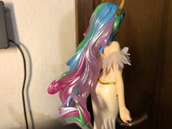 Size: 2048x1536 | Tagged: safe, imported from derpibooru, kotobukiya, princess celestia, human, backless, clothes, dress, humanized, irl, kotobukiya princess celestia, photo, solo