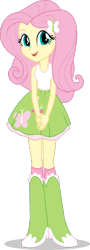 Size: 174x486 | Tagged: safe, artist:gouhlsrule, imported from derpibooru, fluttershy, human, equestria girls, boots, clothes, high heel boots, shirt, shoes, simple background, skirt, socks, solo, transparent background