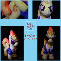 Size: 2550x2550 | Tagged: safe, artist:plushiesshy, imported from derpibooru, spitfire, commission, irl, photo, plushie