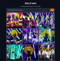 Size: 925x940 | Tagged: safe, imported from derpibooru, adagio dazzle, aria blaze, sonata dusk, equestria girls, ai content, ai generated, cursed image, eurovision, generator:craiyon, machine learning abomination, the dazzlings, wtf