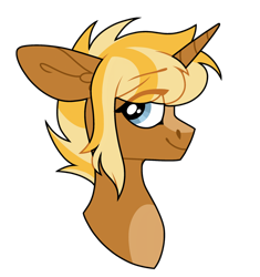 Size: 1600x1704 | Tagged: safe, artist:moonert, imported from derpibooru, oc, oc only, pony, unicorn, bust, eye clipping through hair, female, horn, mare, simple background, smiling, solo, transparent background, unicorn oc