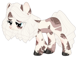 Size: 1332x981 | Tagged: safe, artist:kawaiighetto, imported from derpibooru, oc, oc only, pony, eyelashes, female, frown, hoof polish, horns, mare, simple background, transparent background