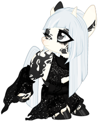 Size: 1332x1623 | Tagged: safe, artist:kawaiighetto, imported from derpibooru, oc, oc only, pony, eyelashes, female, hoof polish, mare, one eye closed, simple background, smiling, solo, tattoo, transparent background, wink