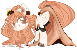 Size: 2999x1968 | Tagged: safe, artist:kawaiighetto, imported from derpibooru, oc, oc only, pegasus, pony, eye clipping through hair, female, flower, flower in hair, hoof polish, mare, pegasus oc, simple background, transparent background