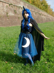 Size: 1920x2576 | Tagged: safe, artist:obliviusmoon, imported from derpibooru, princess luna, human, 2013, clothes, cosplay, costume, irl, irl human, photo, solo