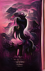 Size: 958x1527 | Tagged: safe, artist:wisdomvision f., imported from derpibooru, twilight sparkle, ai content, ai generated, book