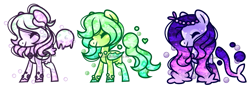 Size: 955x336 | Tagged: safe, artist:eiine, imported from derpibooru, oc, oc only, bat pony, original species, pegasus, pony, aqua equos, base used, closed species, simple background, transparent background