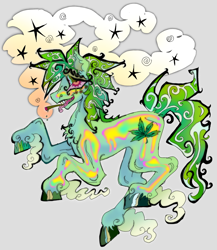 Size: 2611x3010 | Tagged: safe, artist:voe, imported from derpibooru, oc, oc:stoney poney, commission, commissioner:reversalmushroom, drugs, high, marijuana, smoking