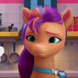 Size: 600x600 | Tagged: safe, imported from derpibooru, screencap, sunny starscout, zipp storm, earth pony, pegasus, pony, spoiler:my little pony: make your mark, animated, cropped, cute, female, floppy ears, g5, gif, i watch it for the ears, mare, my little pony: make your mark, my little pony: make your mark chapter 1, sad, sadorable, solo focus