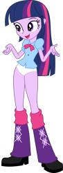 Size: 1100x3020 | Tagged: safe, artist:frownfactory, edit, imported from derpibooru, vector edit, twilight sparkle, human, equestria girls, blouse, boots, bowtie, clothes, panties, shoes, shrug, simple background, solo, transparent background, twilight sparkle (alicorn), underwear, underwear edit, vector, white panties, white underwear