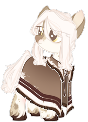 Size: 1260x1740 | Tagged: safe, artist:kawaiighetto, imported from derpibooru, oc, oc only, earth pony, pony, clothes, earth pony oc, female, frown, mare, simple background, solo, transparent background, unshorn fetlocks