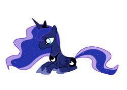 Size: 1587x1123 | Tagged: safe, artist:nebulonb100, imported from derpibooru, princess luna, alicorn, pony, female, frown, lying down, mare, prone, sad, simple background, solo, transparent background, vector